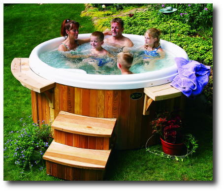 Crown II a family hot tub shadow